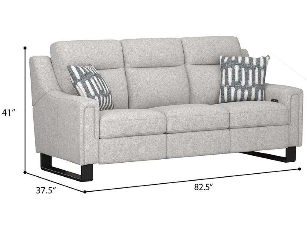 2P Sofa W /  Drop Down Table, Storage Drawer & 2 Pillows - Cream - image 6
