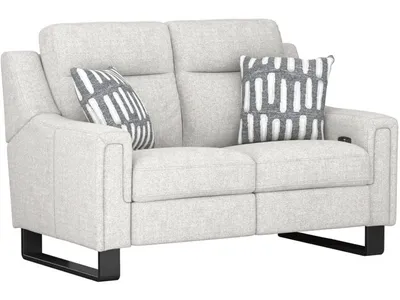 2P Loveseat W /  2 Pillows - Cream