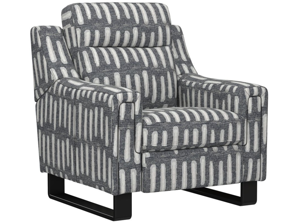 2P Recliner - Black Pattern - main image