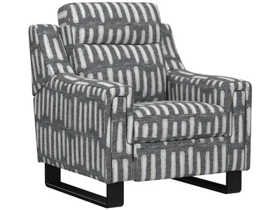 2P Recliner - Black Pattern