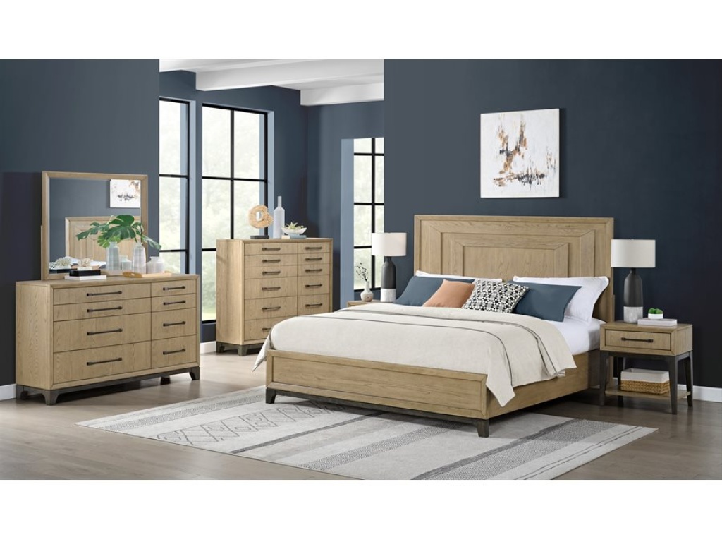 Complete King Panel Bed - Caramel - image 8