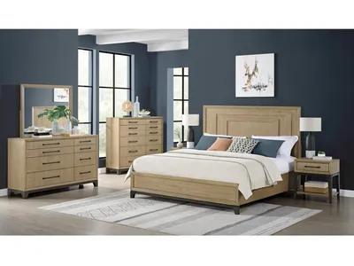 King Panel Storage Footboard - Caramel