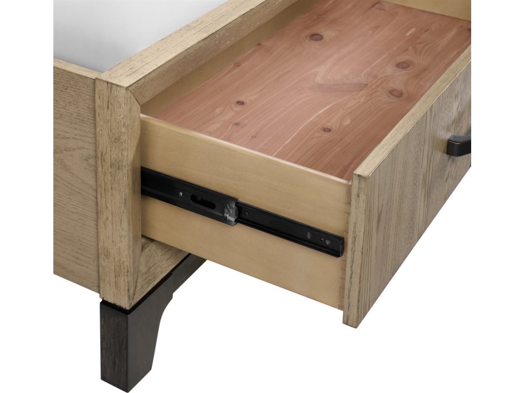 Complete King Panel Storage Bed - Caramel - image 1
