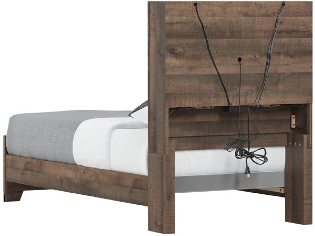 Complete Twin Bed - Brown - image 1