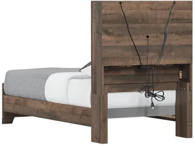 Complete Twin Bed - Brown