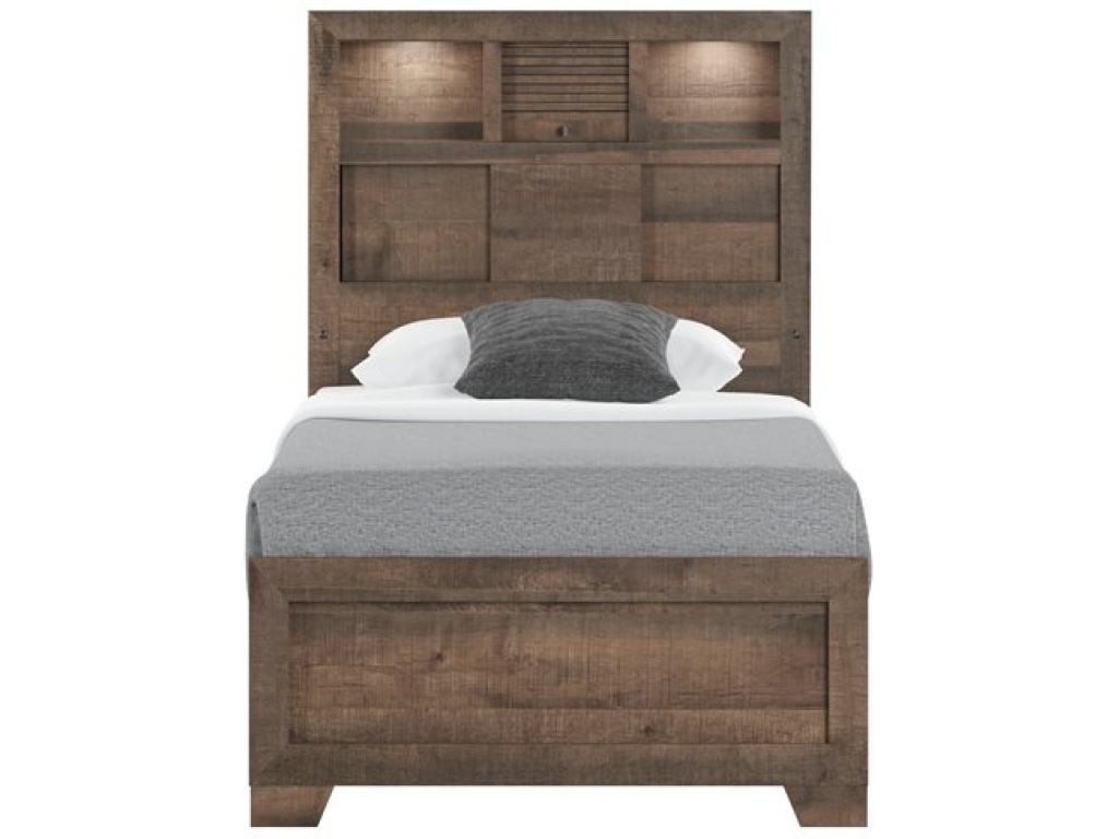 Complete Twin Bed - Brown - image 2