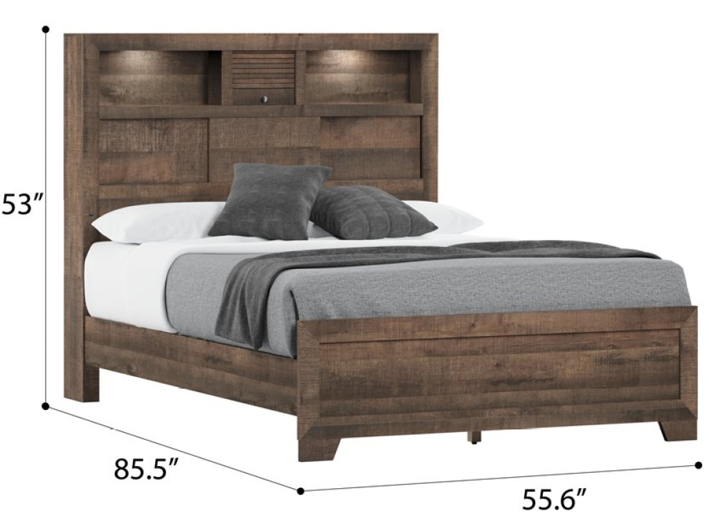 Complete Full Bed - Brown - image 3