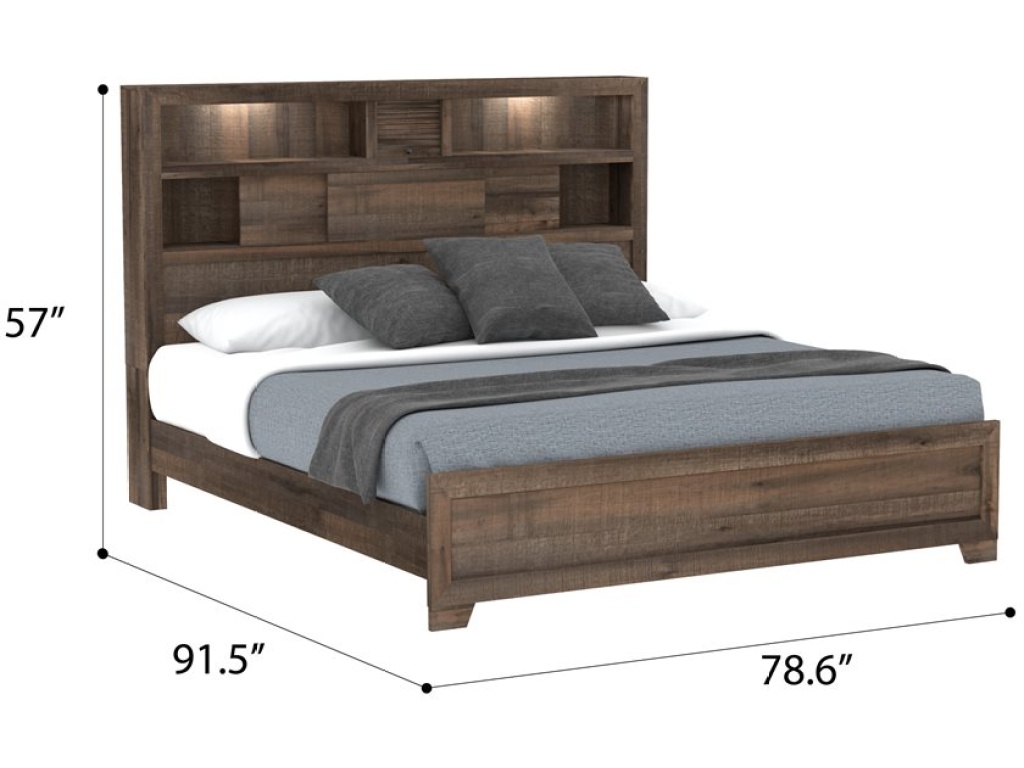 Complete King Bed - Brown - image 4