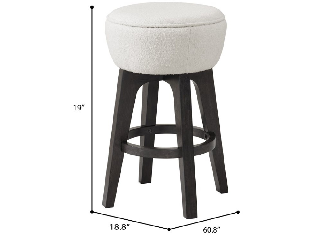 Upholstered Backless Barstool - image 3