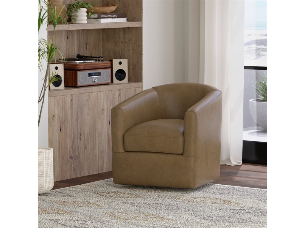 Swivel Chair - Mocha Pu - image 6
