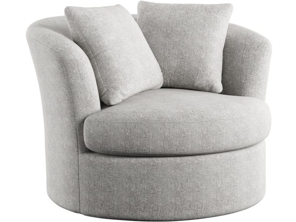 Swivel Chair W /  2 Pillows - Gray - main image