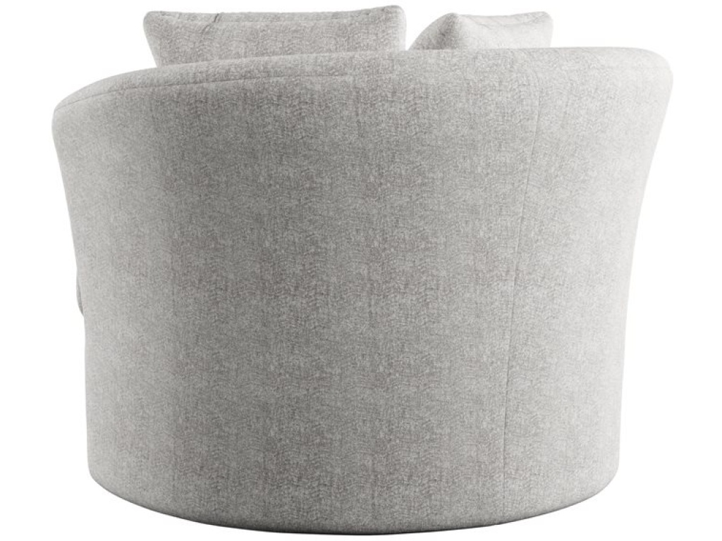 Swivel Chair W /  2 Pillows - Gray - image 3