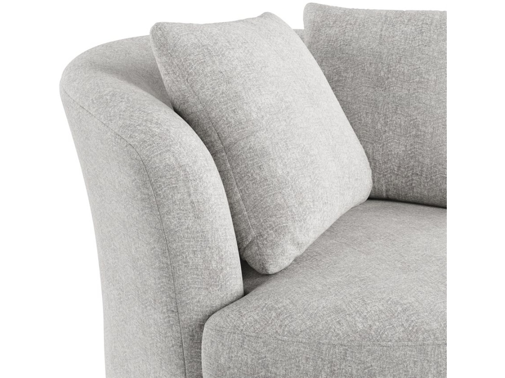 Swivel Chair W /  2 Pillows - Gray - image 4
