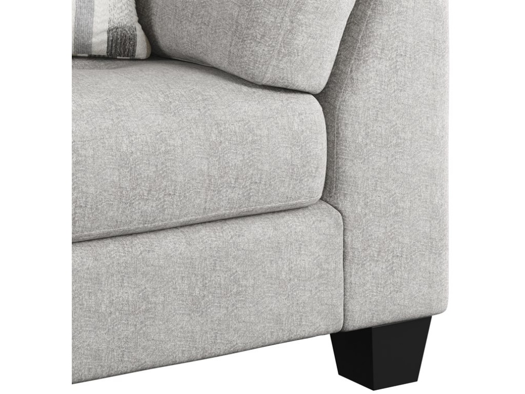 Myles - 2Pc Sectional W /  Lsf Chaise & Rsf Sofa & 2 Pillows - Gray - image 5