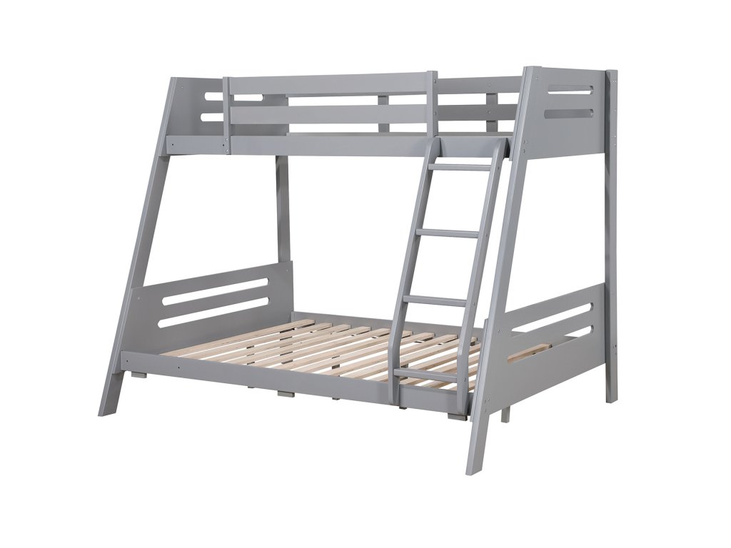 Twin/Full Bunk Bed, Gray - image 4