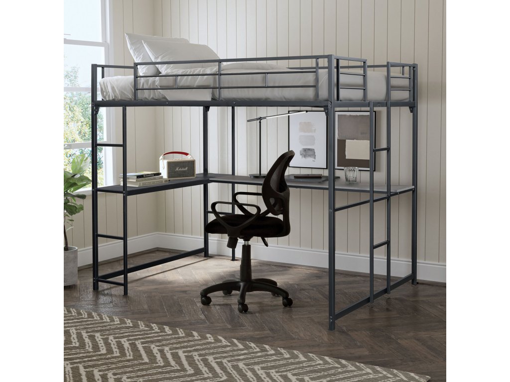 Full Loft Bed, Black - main image