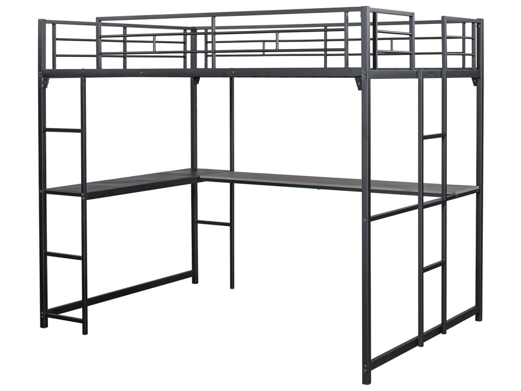 Full Loft Bed, Black - image 1