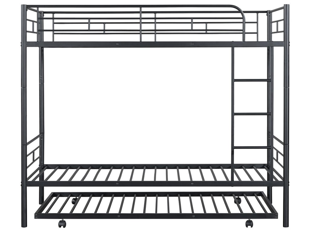 Twin/Twin Bunk Bed (K/D) + Trundle, Black - image 6