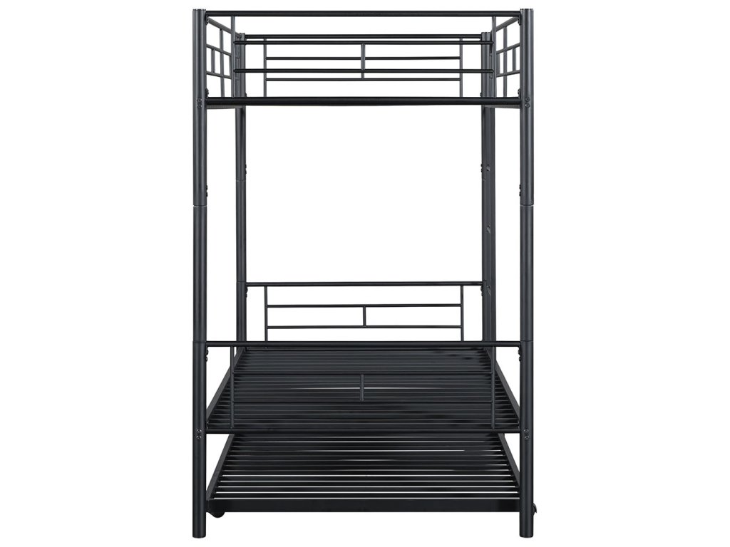 Twin/Twin Bunk Bed (K/D) + Trundle, Black - image 7