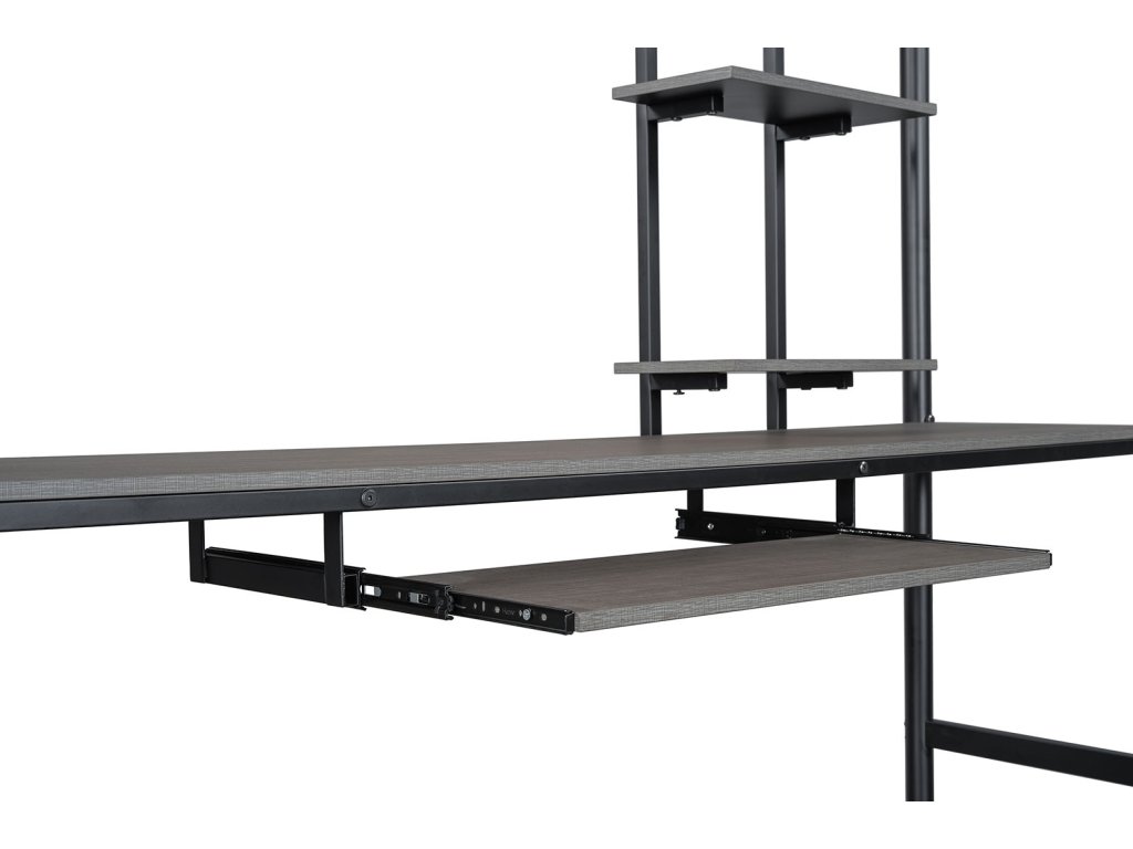Twin Loft Bed (K/D), Black - image 2
