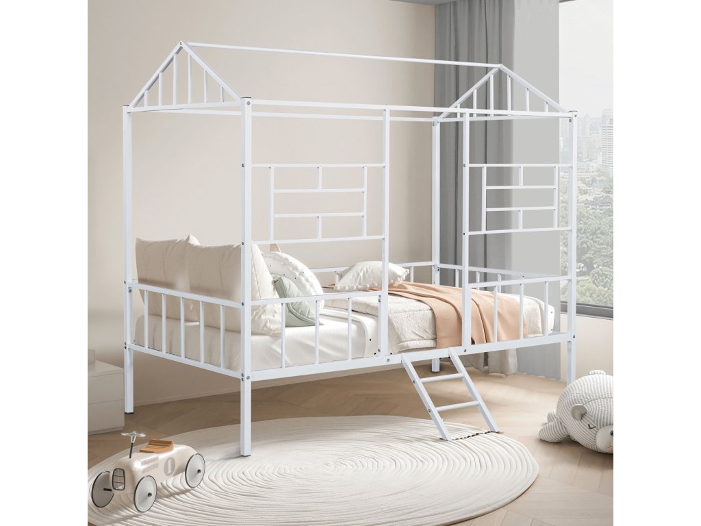 Twin Loft Bed (K/D), White - main image