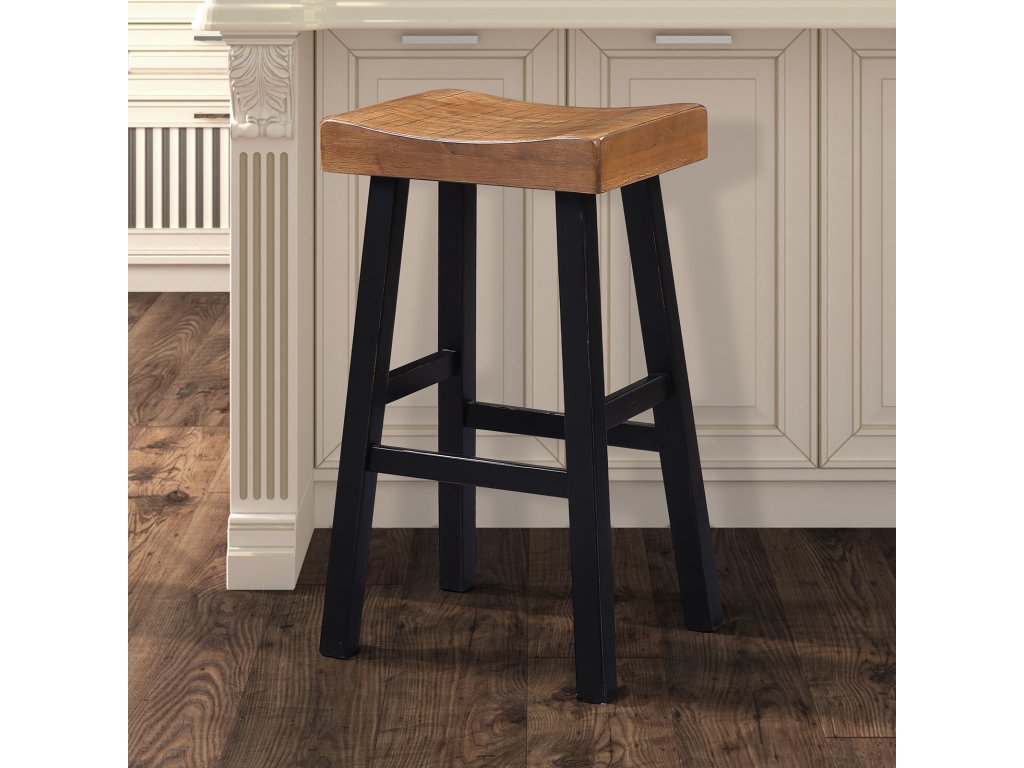 29" Stool, (2/CTN), Oak/Black - main image