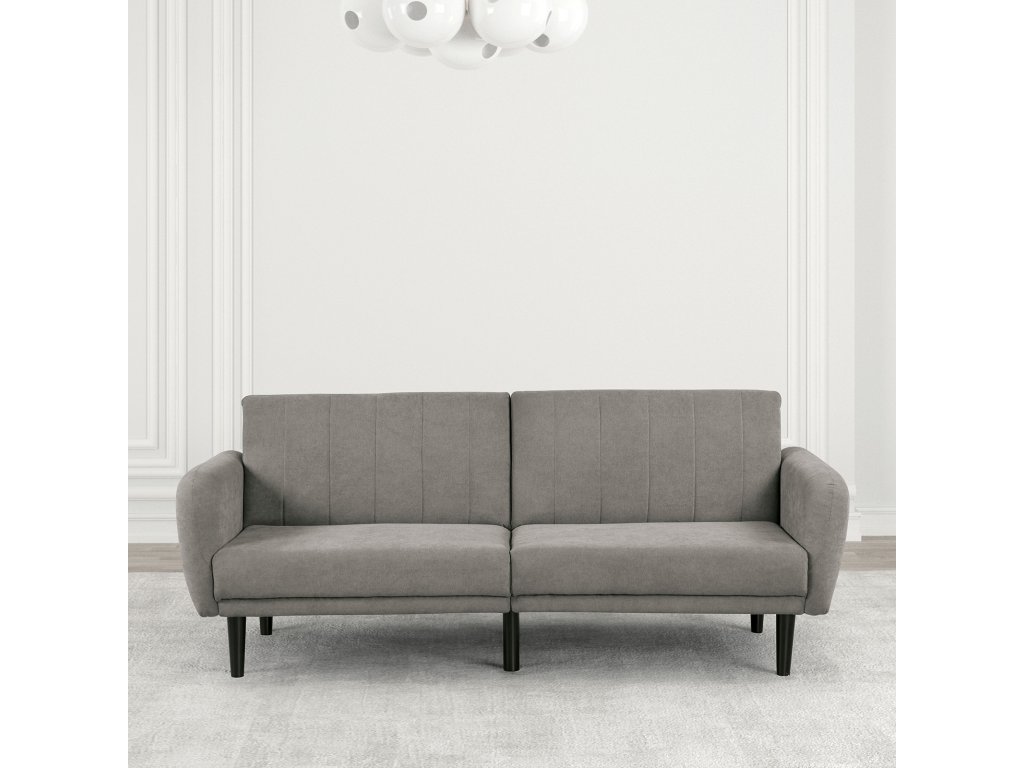 Futon Sofa, Gray - image 1