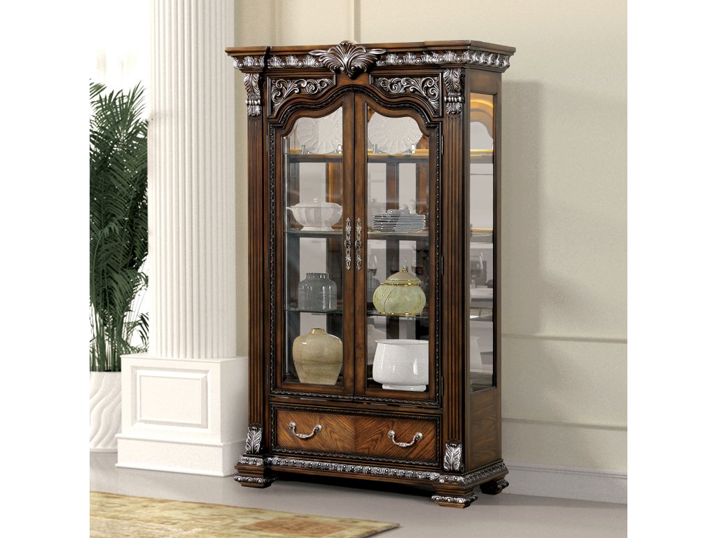 Curio Cabinet, Dark Brown - main image