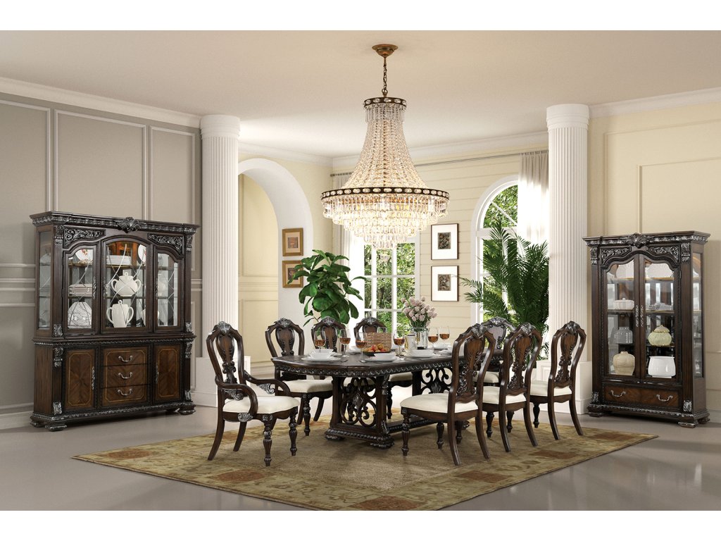Curio Cabinet, Dark Brown - image 1