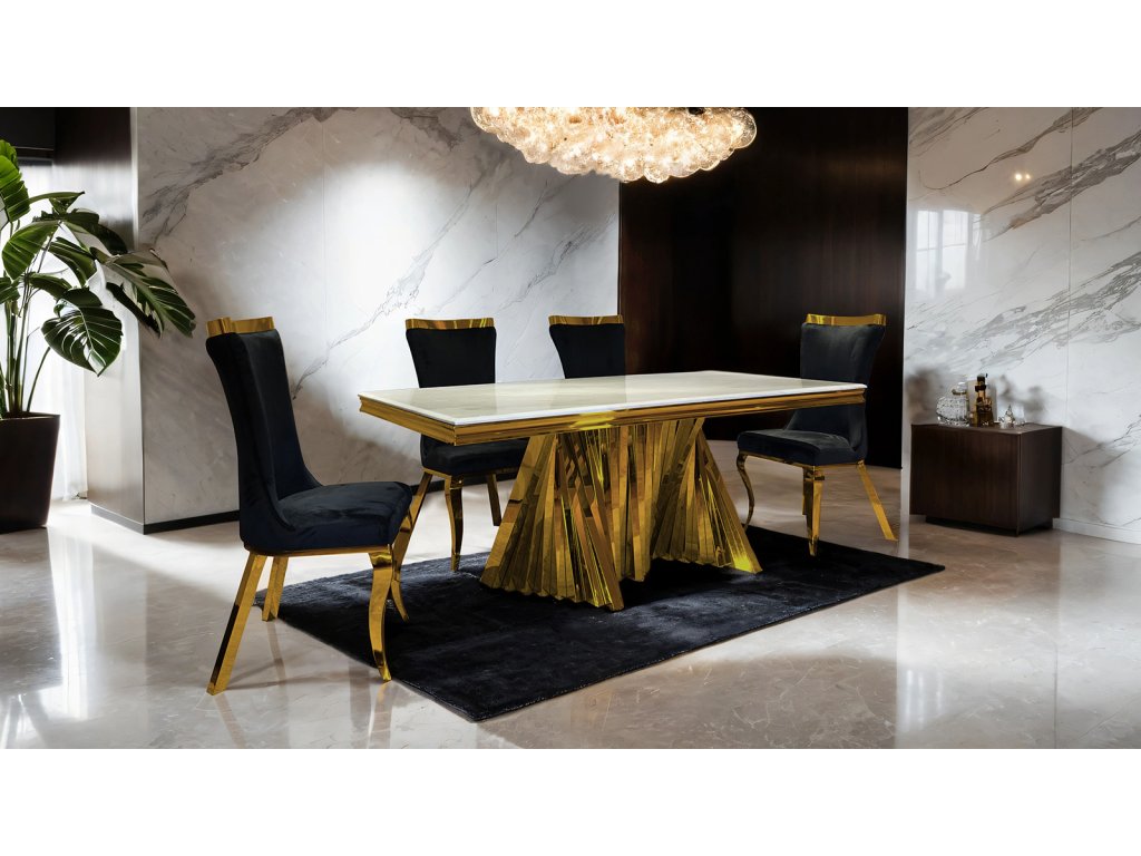 Dining Table, Gold - main image