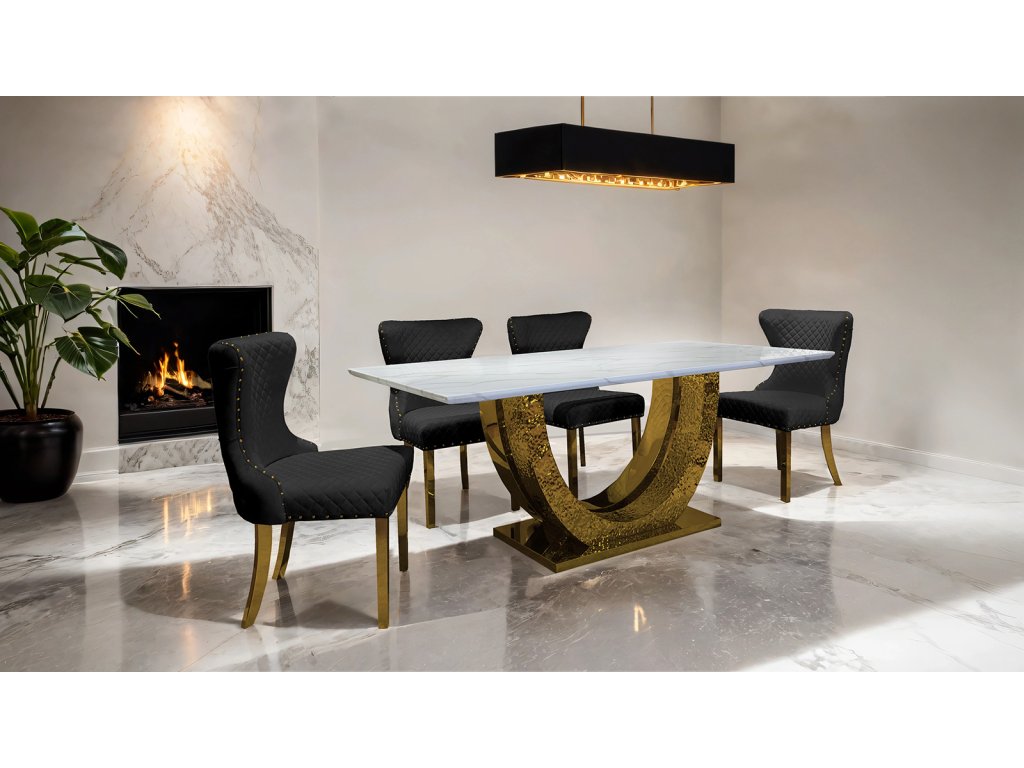 Dining Table, Gold - main image