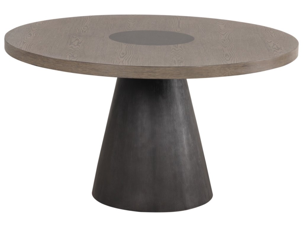 Round Table, Rustic Oak/Dark Walnut - image 1