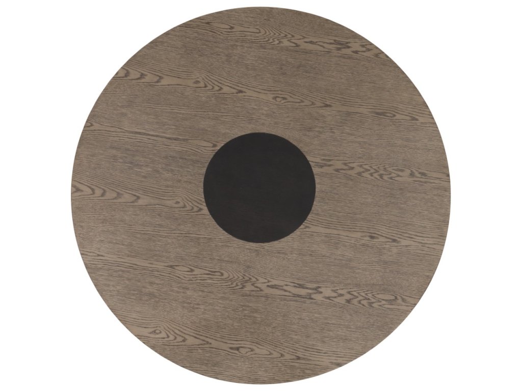 Round Table, Rustic Oak/Dark Walnut - image 2