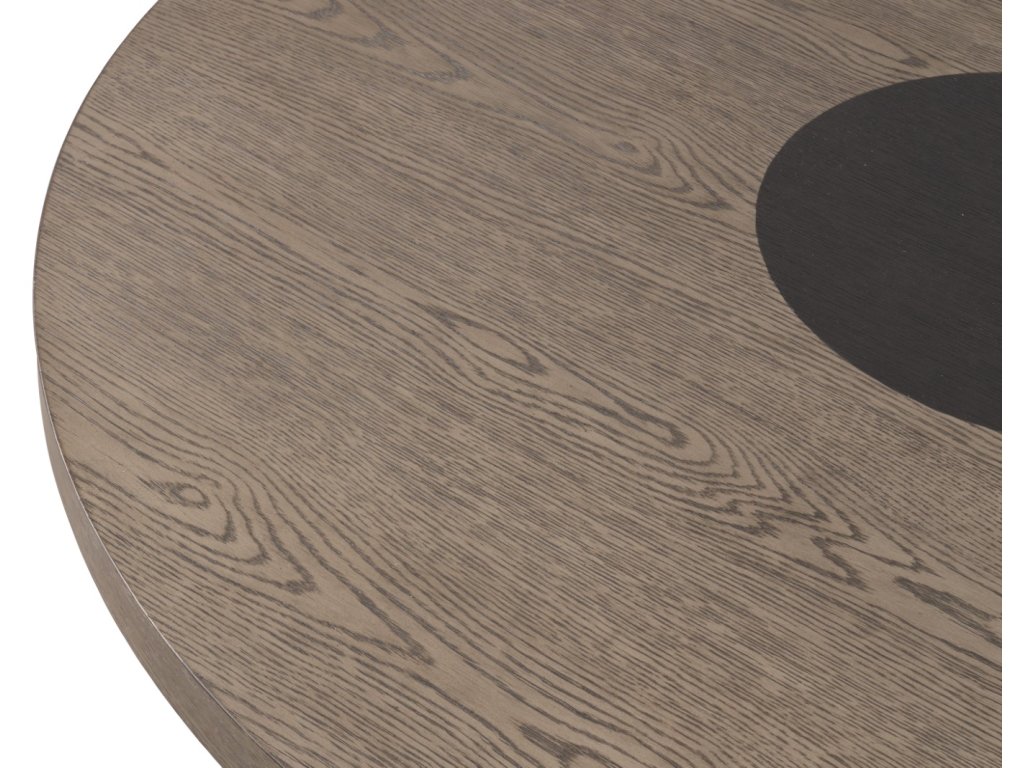 Round Table, Rustic Oak/Dark Walnut - image 3