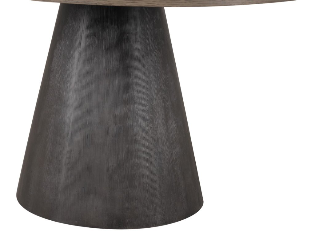 Round Table, Rustic Oak/Dark Walnut - image 4