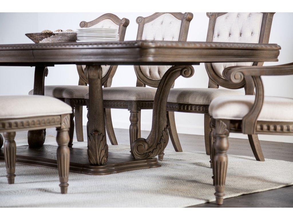 Dining Table, Weathered Oak - image 3
