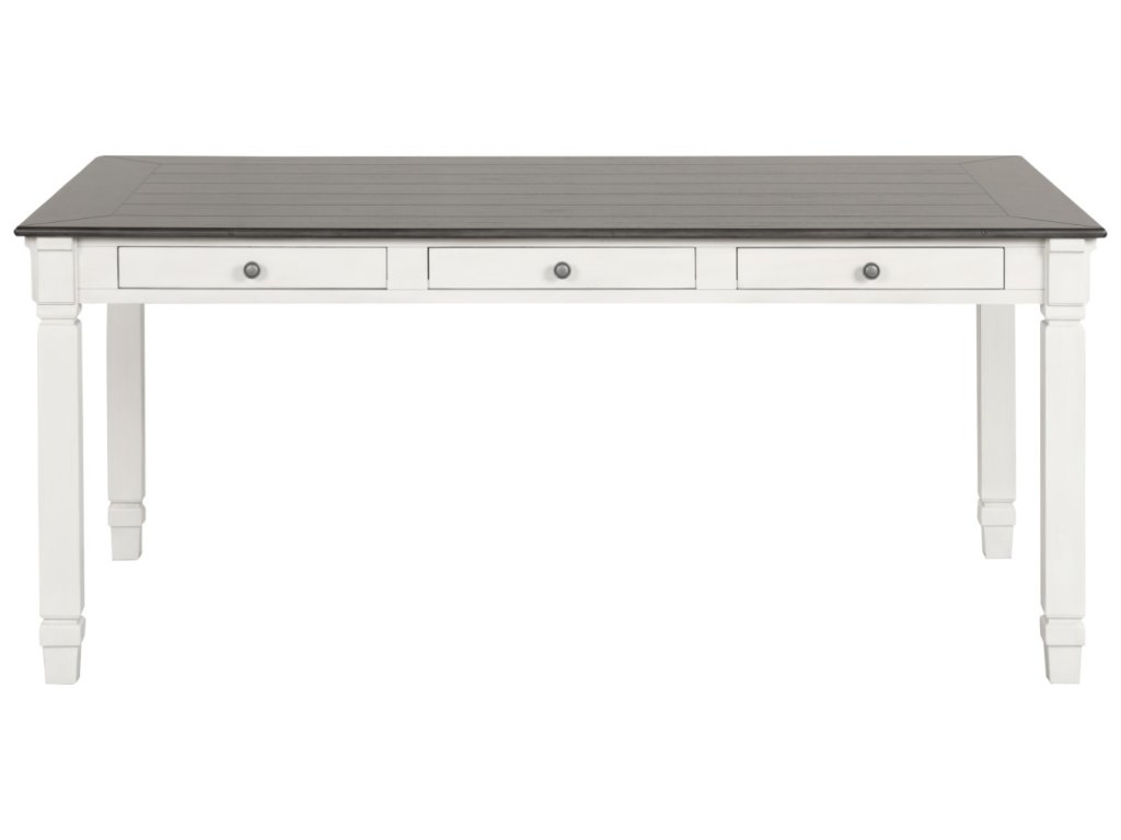 Dining Table, Rustic White - image 2