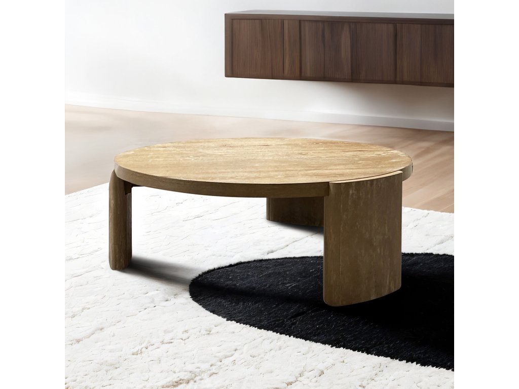 Round Cocktail Table, Oak - main image