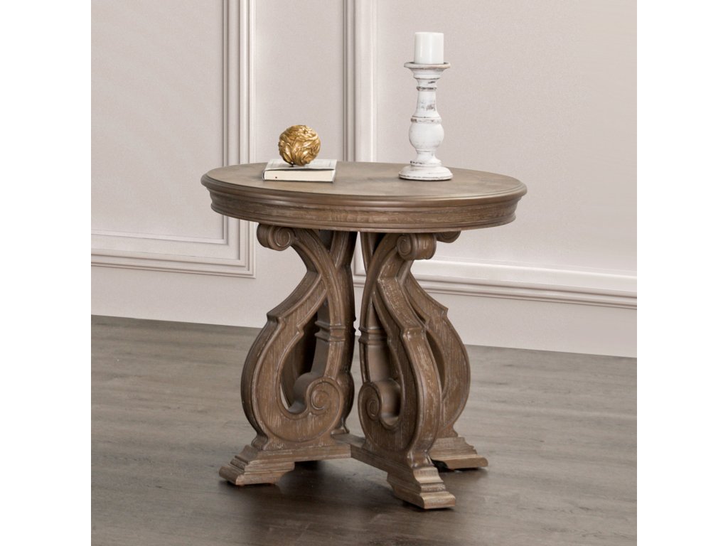 End Table, Oak - main image