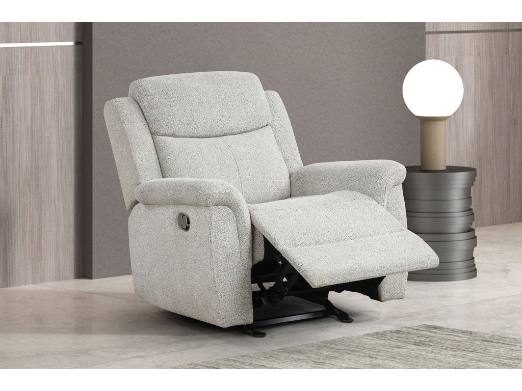 Glider Recliner, Light Gray - main image