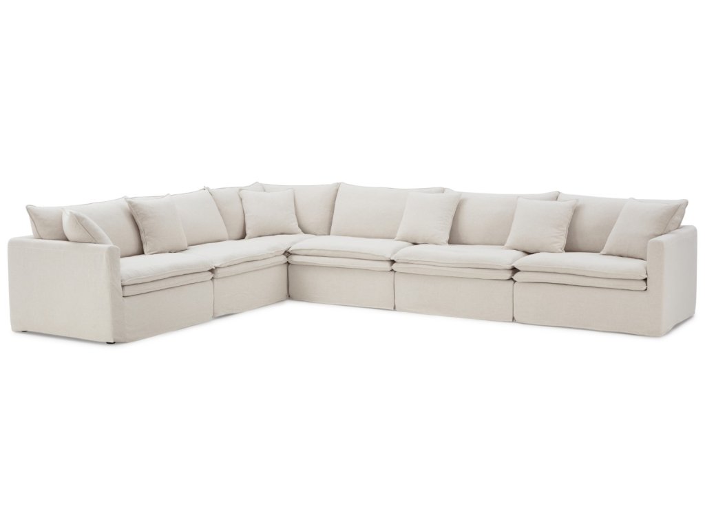 L-Sectional, Light Gray - image 1