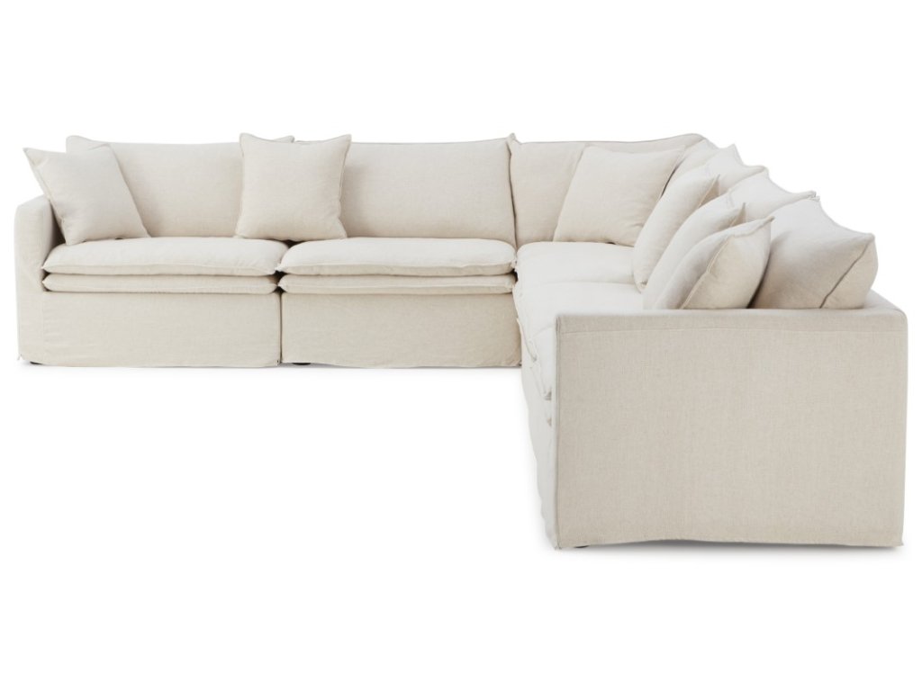 L-Sectional, Light Gray - image 3