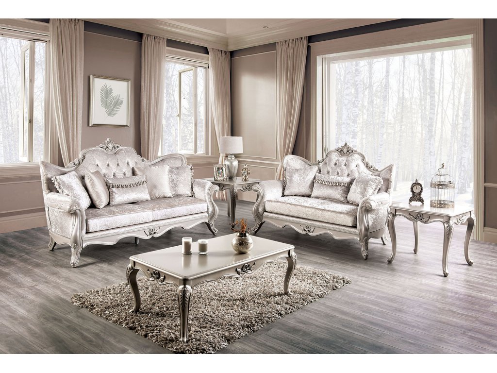 Loveseat, Off-White - image 1