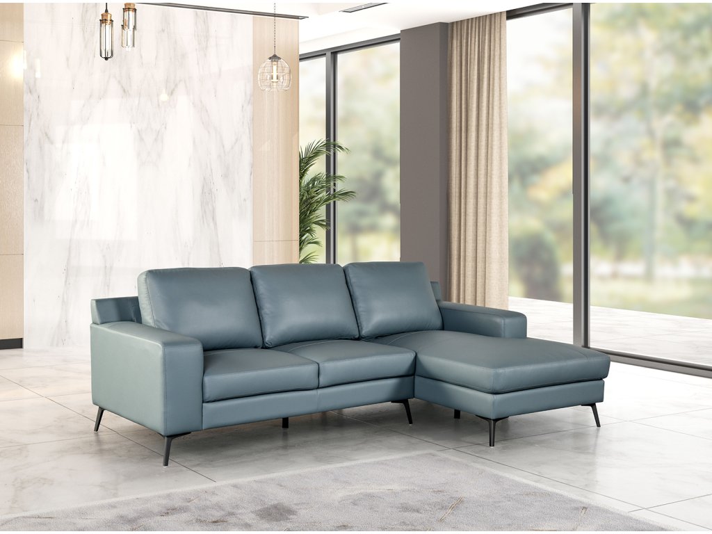 Sectional, Right Chaise, Blue - main image