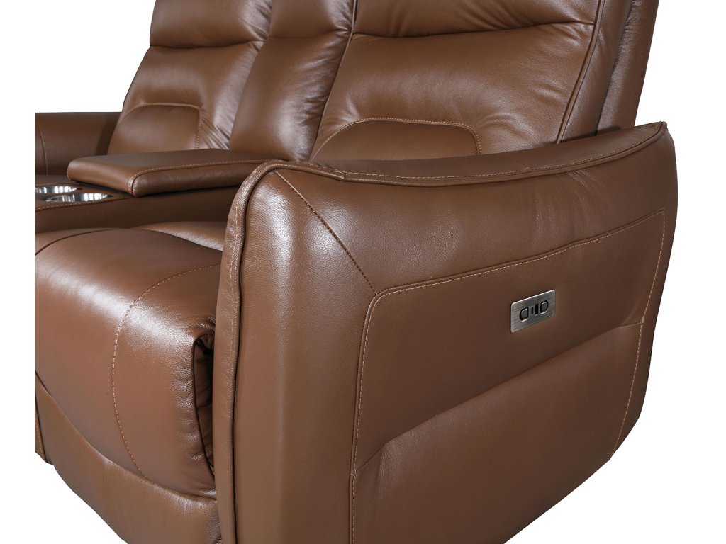 Power Sofa + Loveseat, Brown - image 1