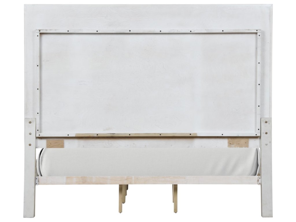 Queen Panel Bed, Creamy White - image 7