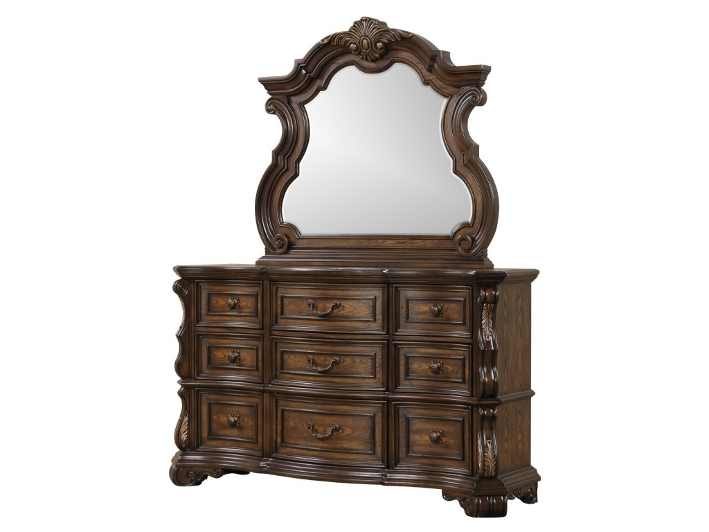 Dresser w/ Jewelry Tray, Dark Brown - image 3