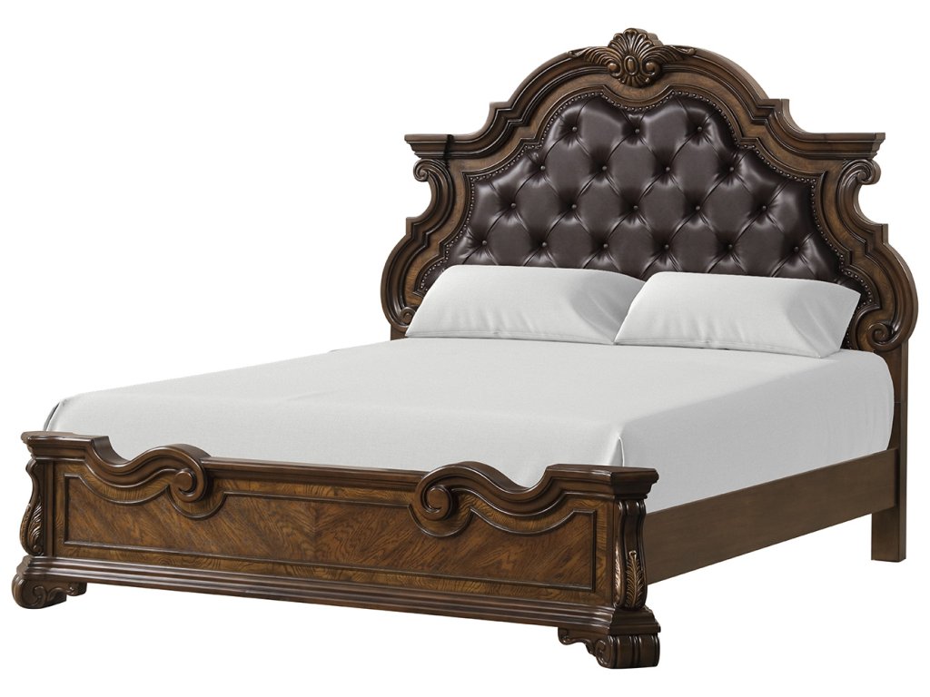 Queen Uph Bed, Dark Brown - image 2