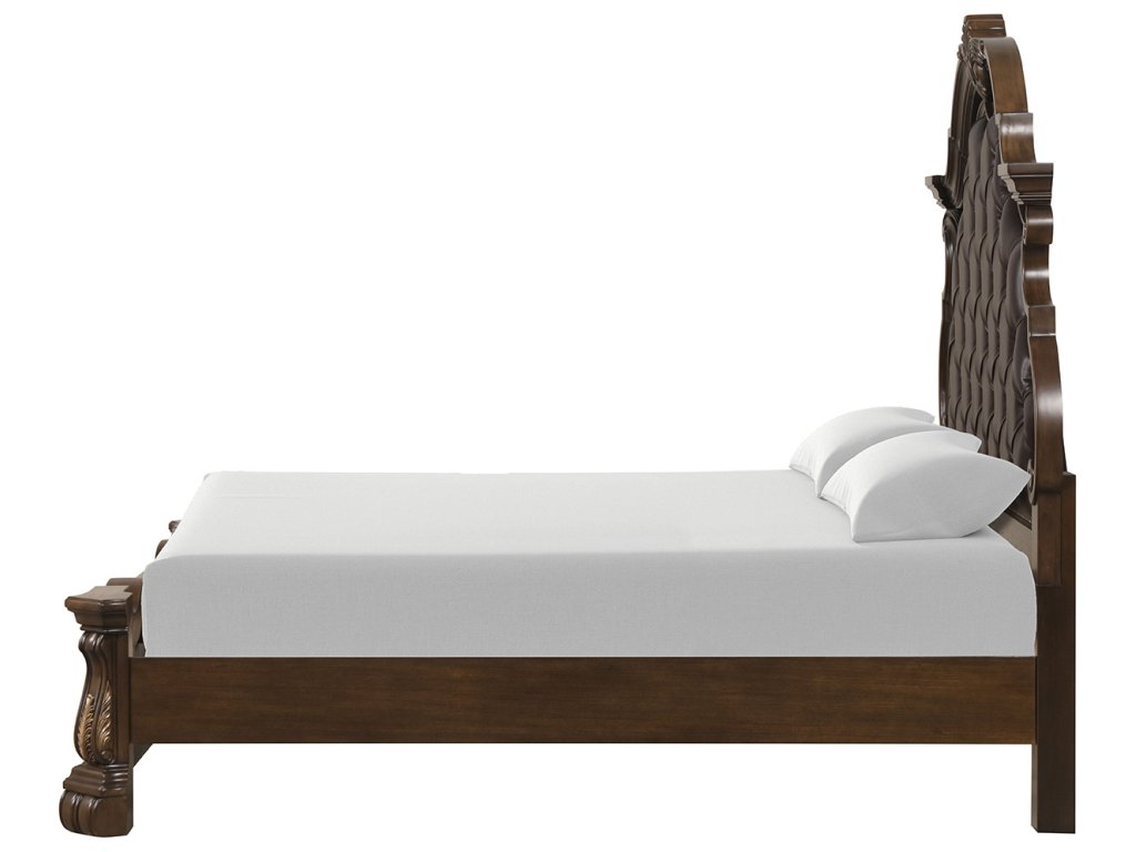 Queen Uph Bed, Dark Brown - image 5