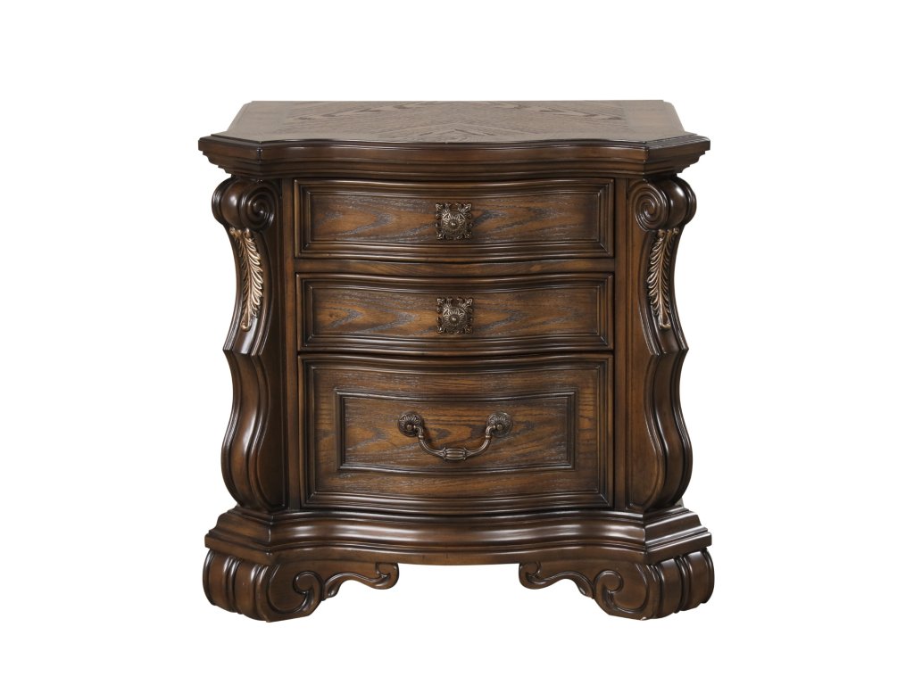 Nightstand W/ USB A-C, Dark Brown - image 2